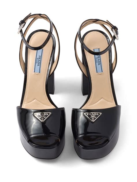 prada patent leather sandals